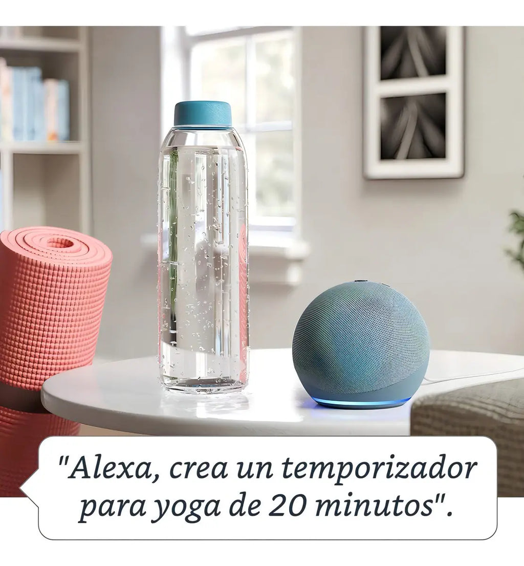 Amazon Echo Dot 4th Gen con asistente virtual Alexa glacier white