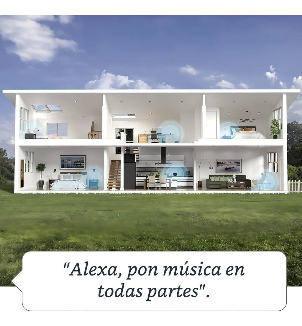 Amazon Echo Dot 4th Gen con asistente virtual Alexa glacier white
