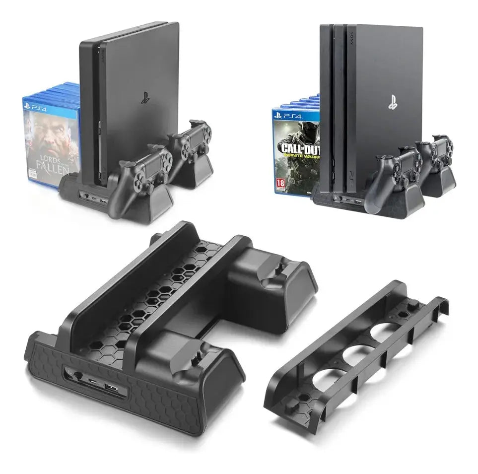 Base Refrigerante Cargador Controles Ps4 Fat Y Slim