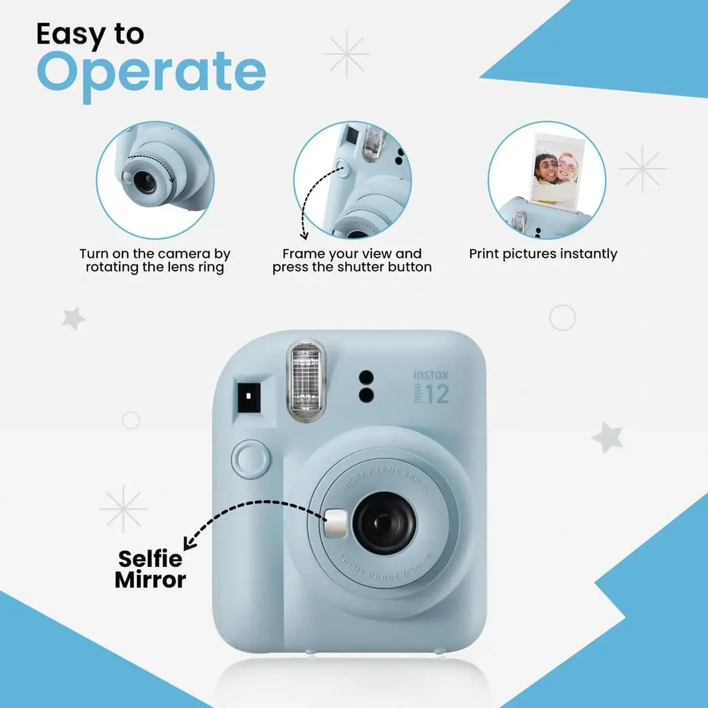 Combo Cámara instantánea Fujifilm Instax Mini 12 morado