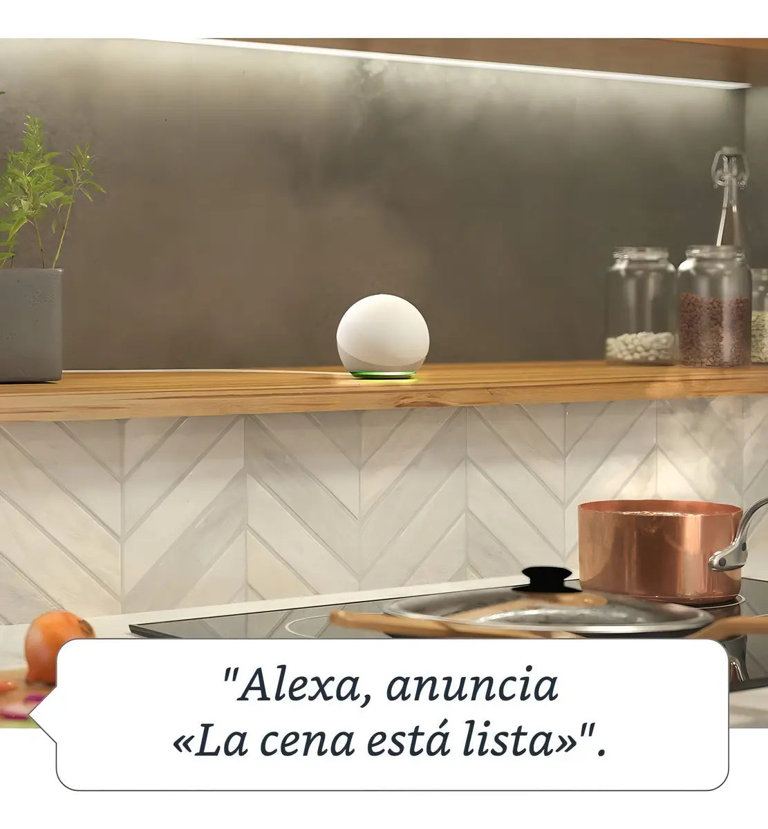 Amazon Echo Dot 4th Gen con asistente virtual Alexa glacier white